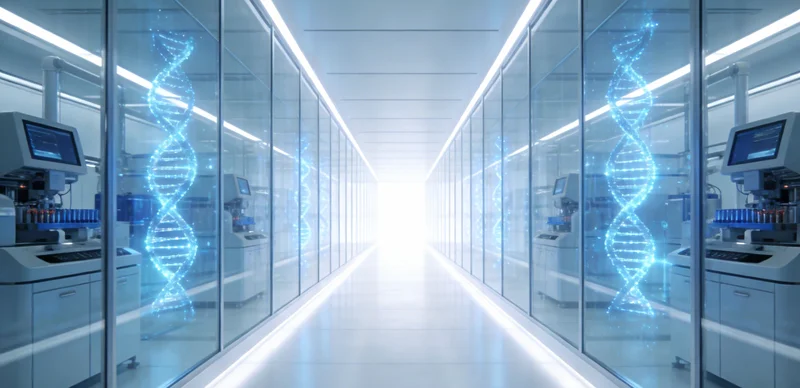 医生正在向患者家属解读基因检测