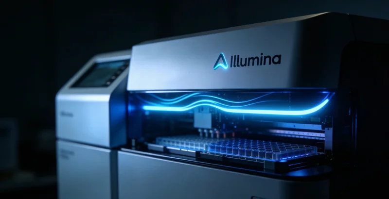 专业人士正在向咨询者解读基因检