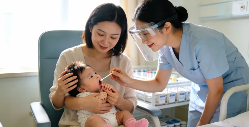 丽水城市景观与医疗健康概念结合图