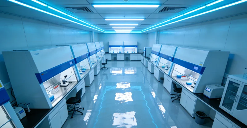 医学实验室技术人员正在进行基因