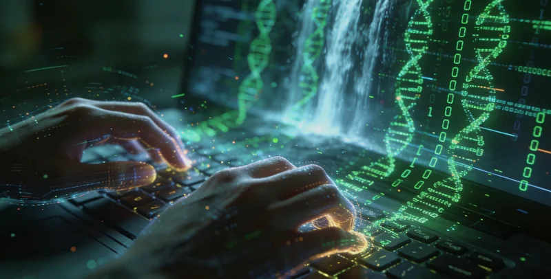 专业实验室人员进行基因检测操作