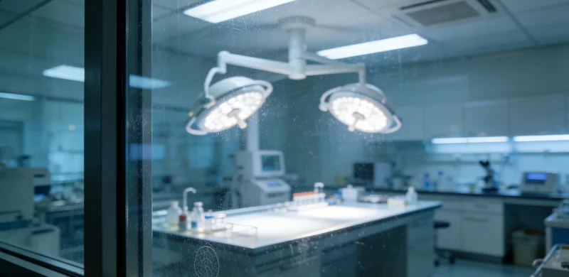 专业基因检测实验室内部工作场景