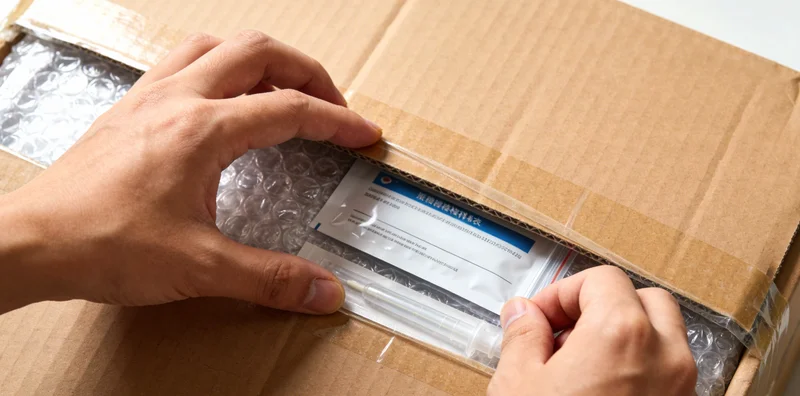 一位专业护士正在轻柔地为婴儿采