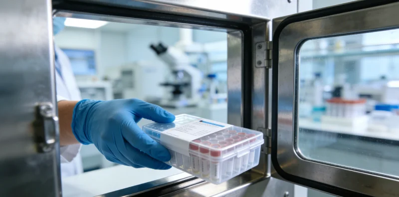 专业护士进行血液样本采集