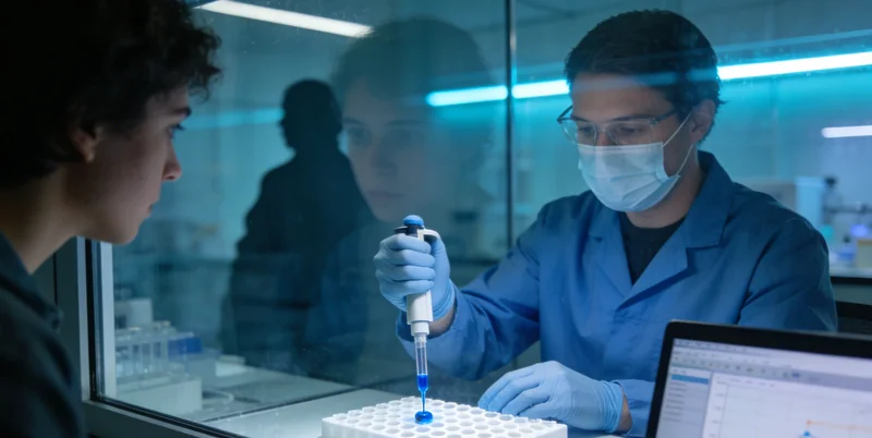 传统检测实验室与现代化基因实验