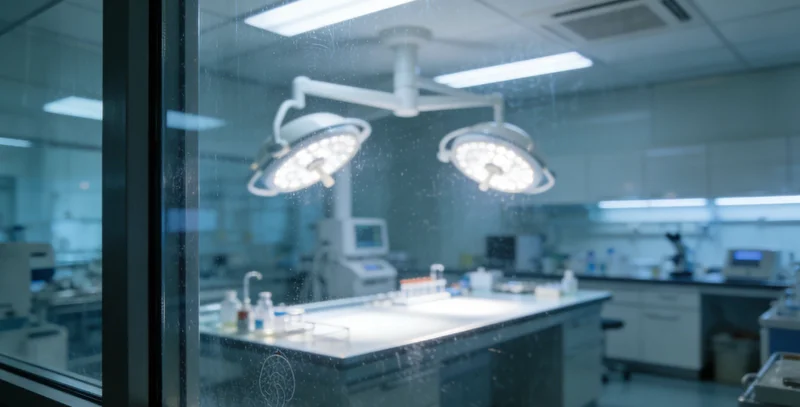 实验室中技术人员操作高通量测序