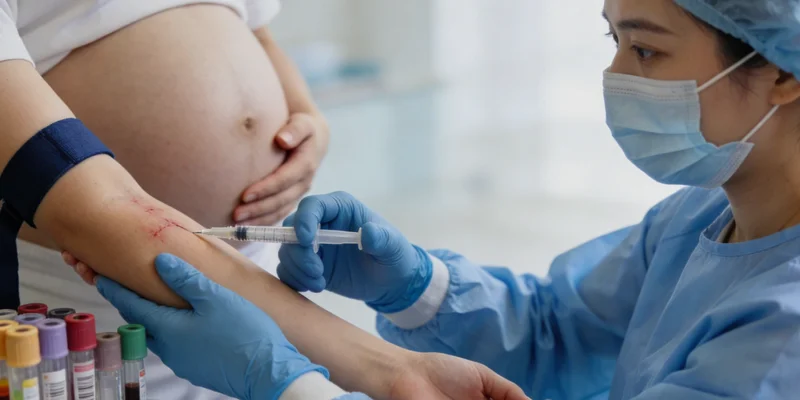 正规医学检验所洁净明亮的接待大