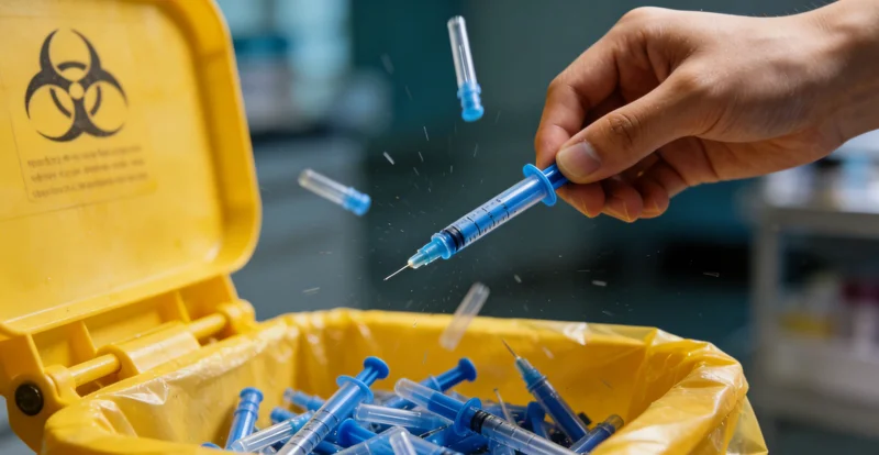 医生在查看基因检测报告