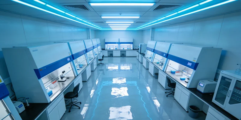 专业实验室内,技术人员正在操作