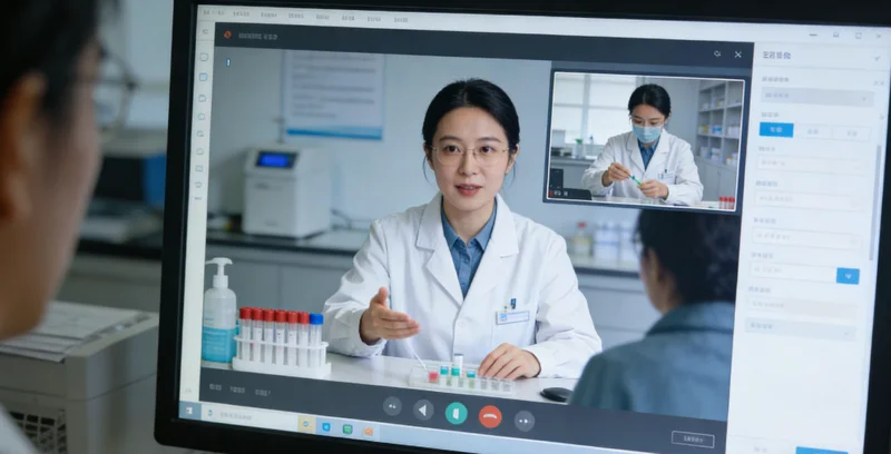 专业医护人员进行样本采集