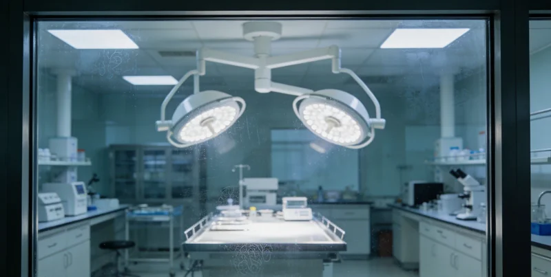 专业人员在实验室进行血液样本分析