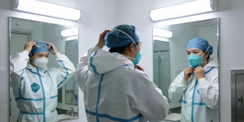 护士正在为患者采集用于基因检测