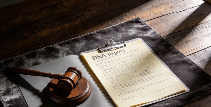 医生与家属在办公室沟通检测报告