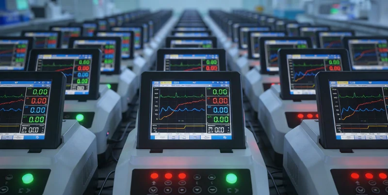 现代化基因测序实验室内部工作场