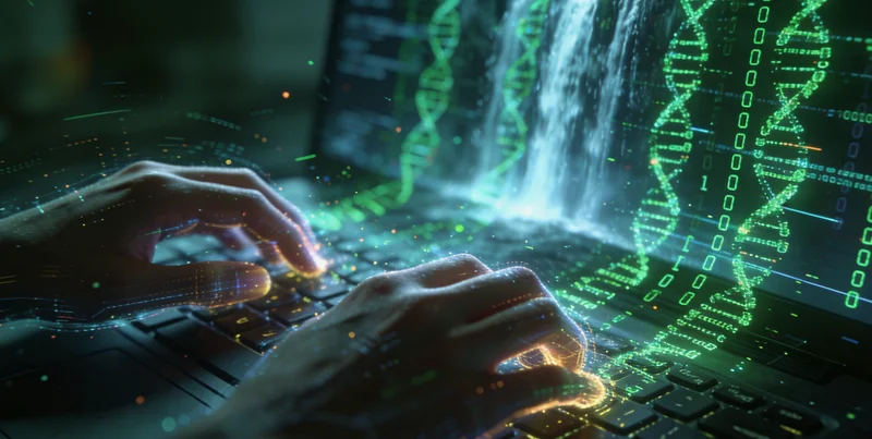 形象化图示:左侧是含有多种微生