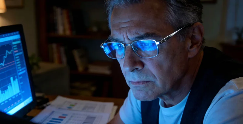 医生在诊室内,手持检测报告正向