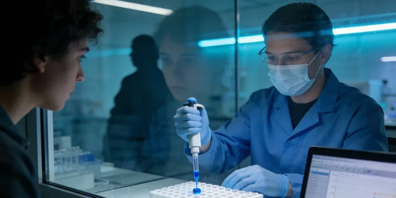 示意图：本地实验室与远程中心实