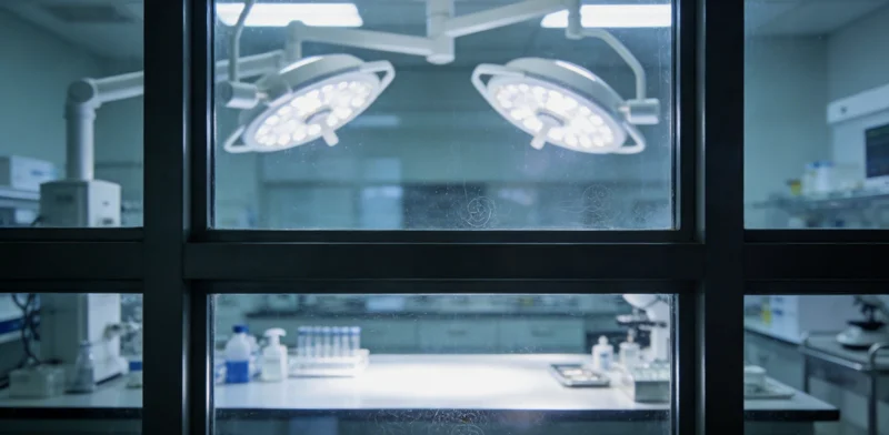 临床医生在办公室内,通过电脑屏