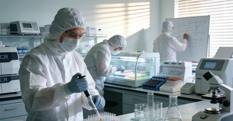 专业人员正在为市民解读基因检测报告