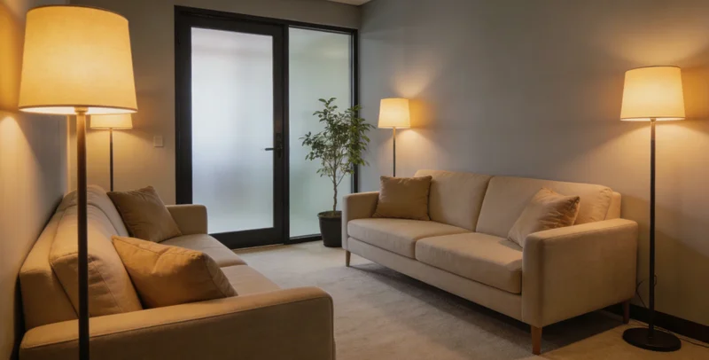 医生在诊室内，拿着检测报告正向