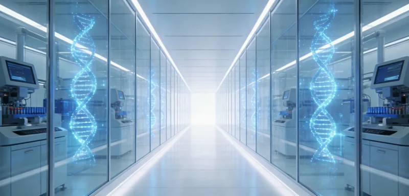 医生正拿着检测报告与患者或家属