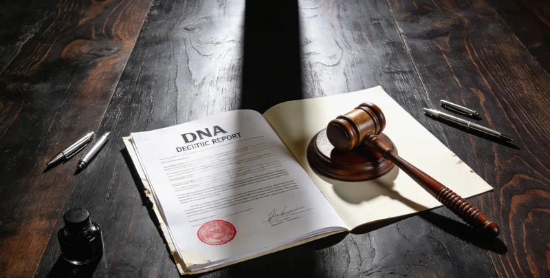 遗传咨询师正在向咨询者解读基因