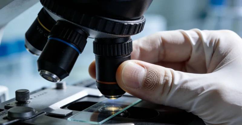 医生在诊室内,向患者展示并解释