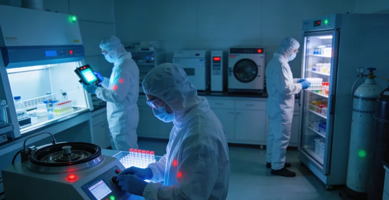 专业实验室内,技术人员正在操作