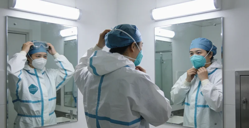 医生与患者沟通检测结果和健康建