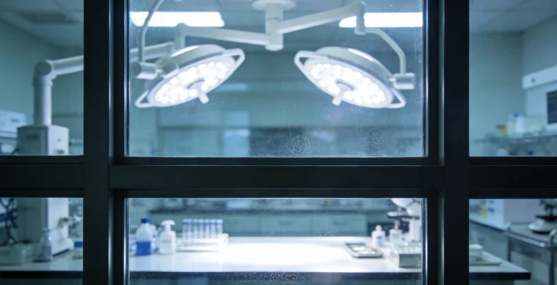 专业医学实验室内景,展示先进的