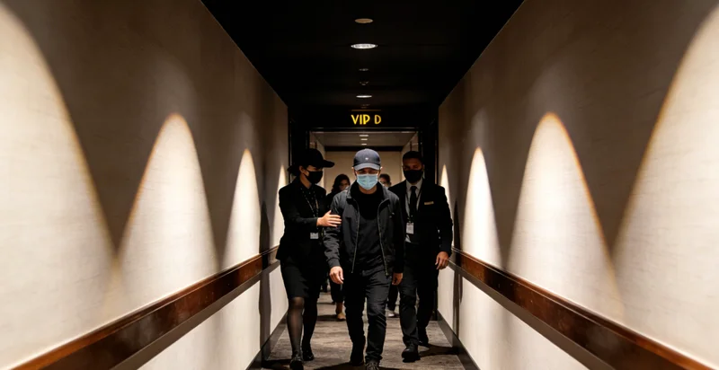 医生在灯箱前与患者家属讲解肺部