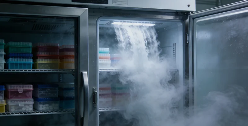 展示专业采样套装,重点突出常温