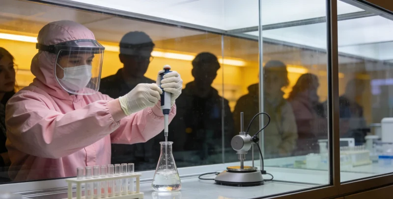 专业医生正在为女性解读基因检测报告