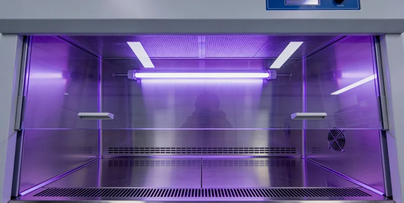 象征精准医疗的图标与城市地标结