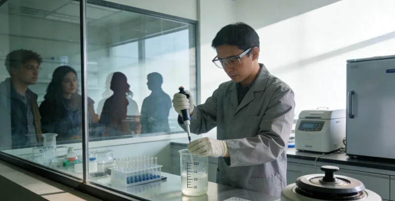 专业医生正在为患者解读基因检测报告