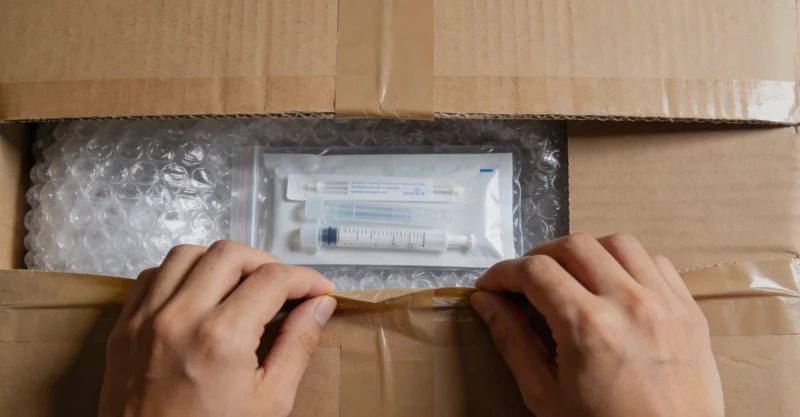 医生在诊室内正向患者家属耐心解