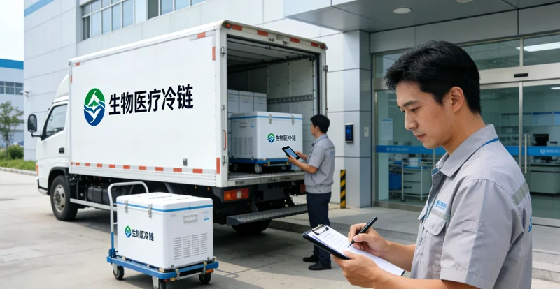 医生与咨询者沟通,展示需要检测