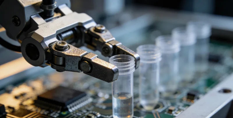 一位医生正在分析CT影像,神情