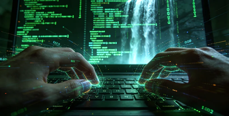 电脑屏幕上显示着清晰的基因序列