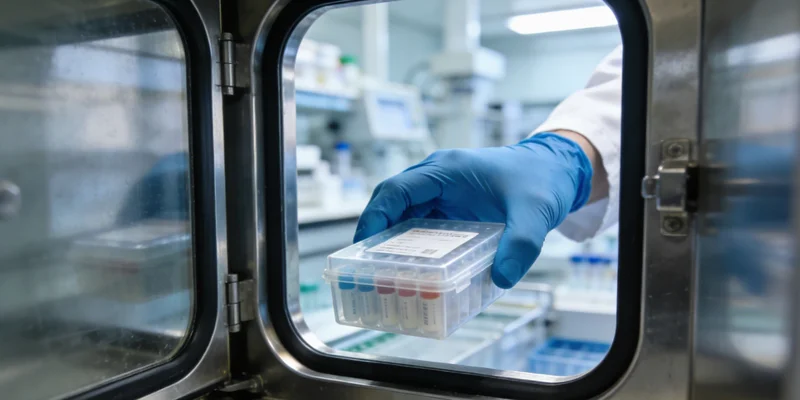 专业医生正在向患者解读基因检测报告