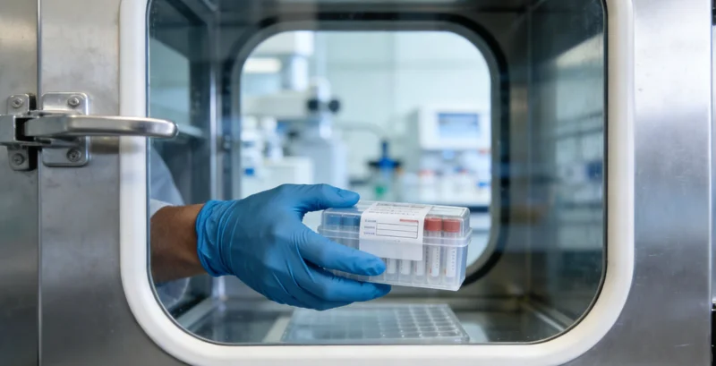 专业医生正在为患者详细解读基因检测报告,并讨论后续健康管理计划