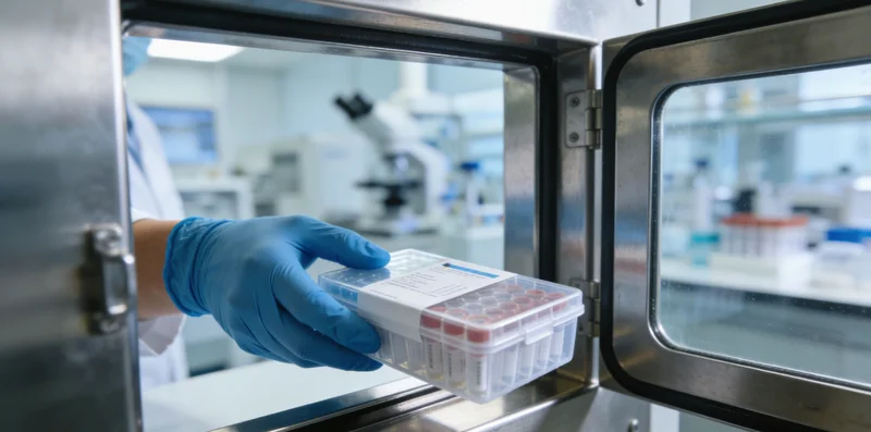 基因检测采样过程示意图