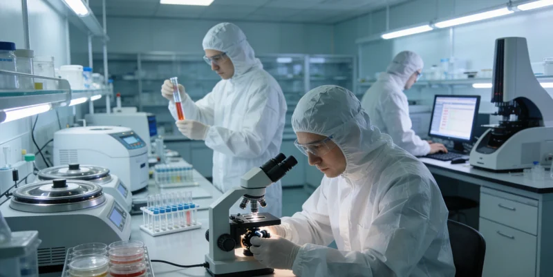 遗传咨询师在办公室内为客户详细解读基因检测报告