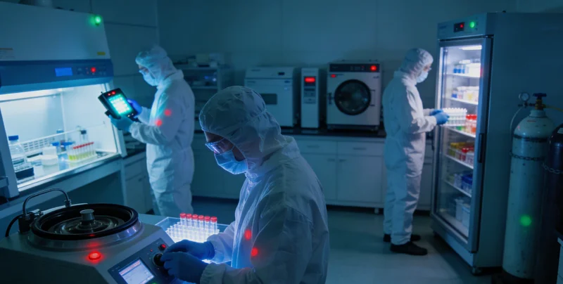 在温馨的室内,专业顾问或医生正用手指着甲状腺基因检测报告,向患者耐心讲解报告内容