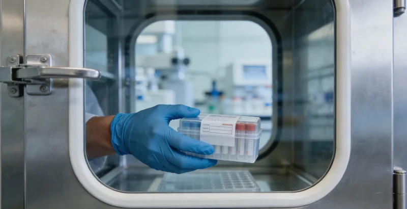 医生在超声引导下进行腹腔穿刺取