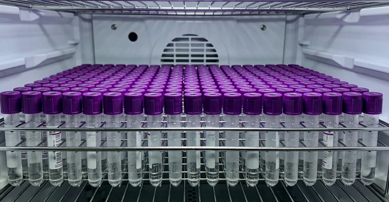 一只手将药片放在日历的特定日期