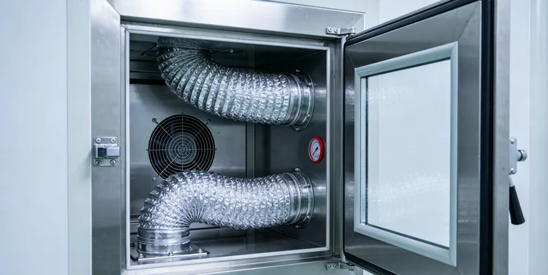 医生在办公室内,手持检测报告,