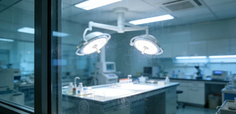 万核基因济南实验室内部工作场景