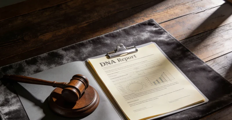 医生正根据详细的检测报告与患者