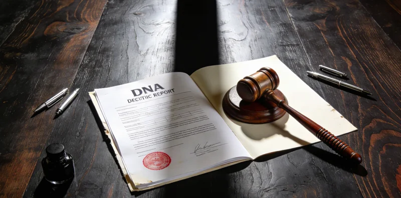 医生正在向咨询者或家属讲解基因